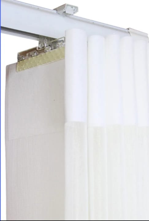 Pack de 2 Cortina Roller Vertical Blanca Medida total : 120x230