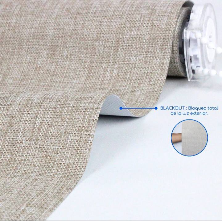 Cortinas Roller blackout simple 90X200