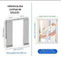 Pack de 2 Cortina Roller Vertical Blanca  Medida total : 120x230