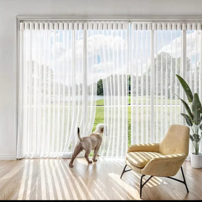 Pack de 2 Cortina Roller Vertical Blanca  Medida total : 120x230